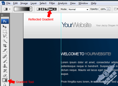 Photoshop设计制作一个小型、现代的产品网页 - 岁月联盟 www.Syue.com