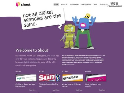 网页界面设计:插画主题的网站设计实例